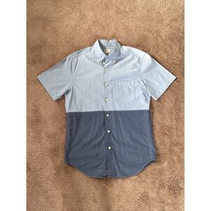 J.Crew Men’s Colorblock Button Down Shirt - Blue & Navy - Size Small